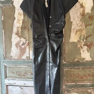 Pilcro Black Button-Down Dress